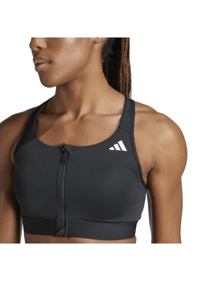 adidas حمالة صدر رياضية نسائية باوررياكت بدعم متوسط بسحاب