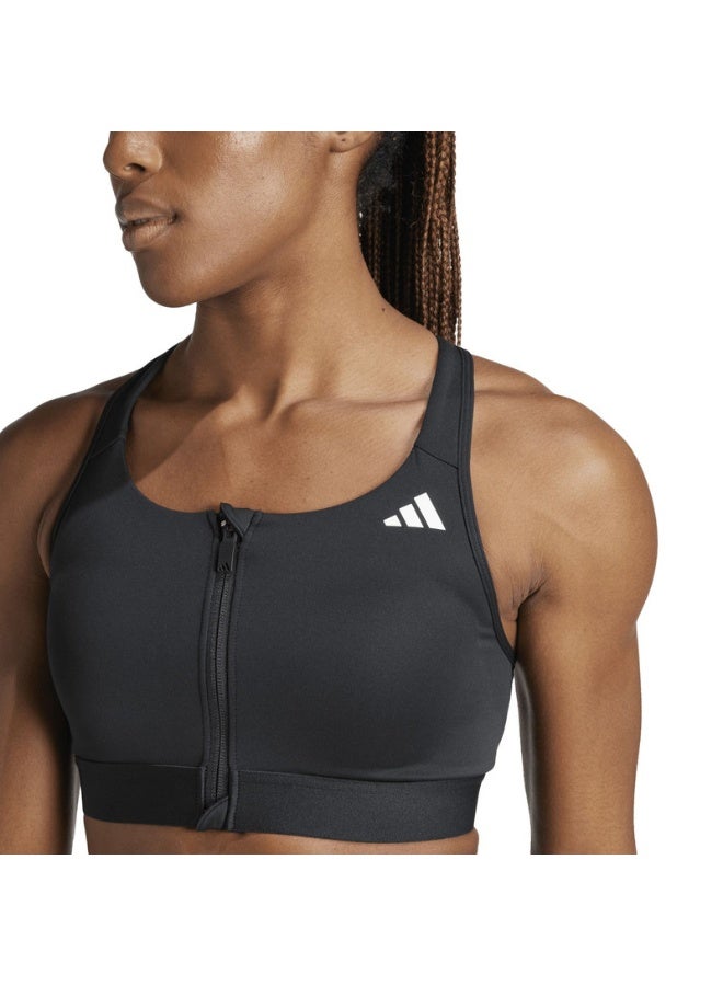 Adidas powerreact training medium support zip women bra - Image 4