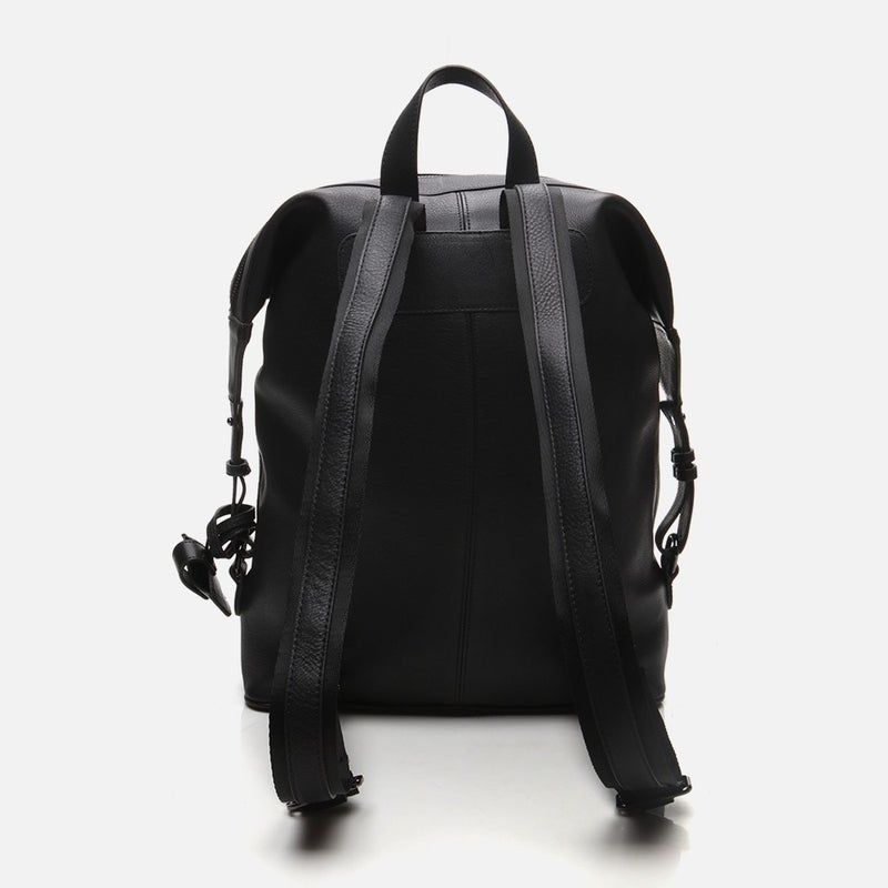 Danilo 04CAH290780A100 GENUINE Leather Black Men's Backpack x Zann  - Image 5