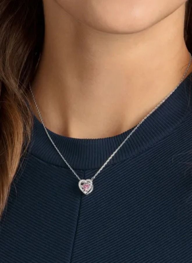 Chomel Sparkling Heart Pendant Necklace - Image 4