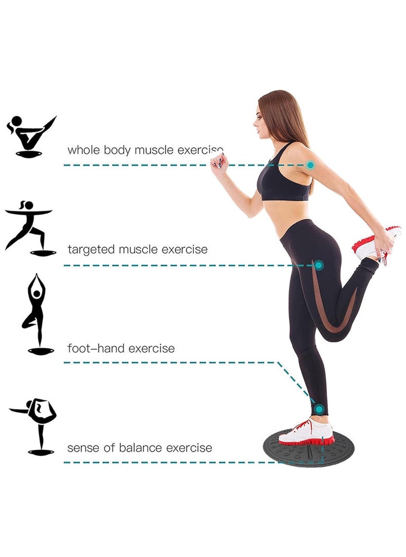 AUTOYSUR - Body Balance Board, Non-Slip Round Wobble Board,Core Trainer Swing Board,diameter 36cm Training Balance Board Perfect for Core Strength,Balance,Coordination - Image 1