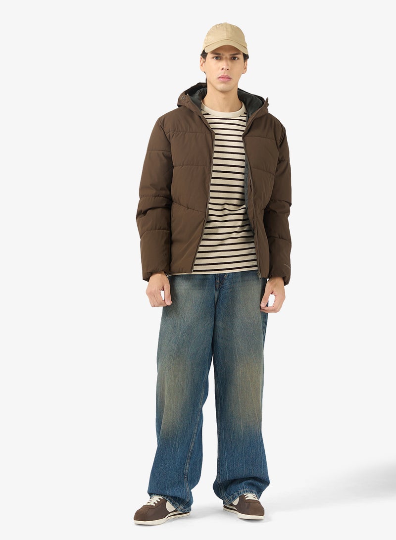 JACK & JONES Essential Puffer Jacket With Hood - Image 4