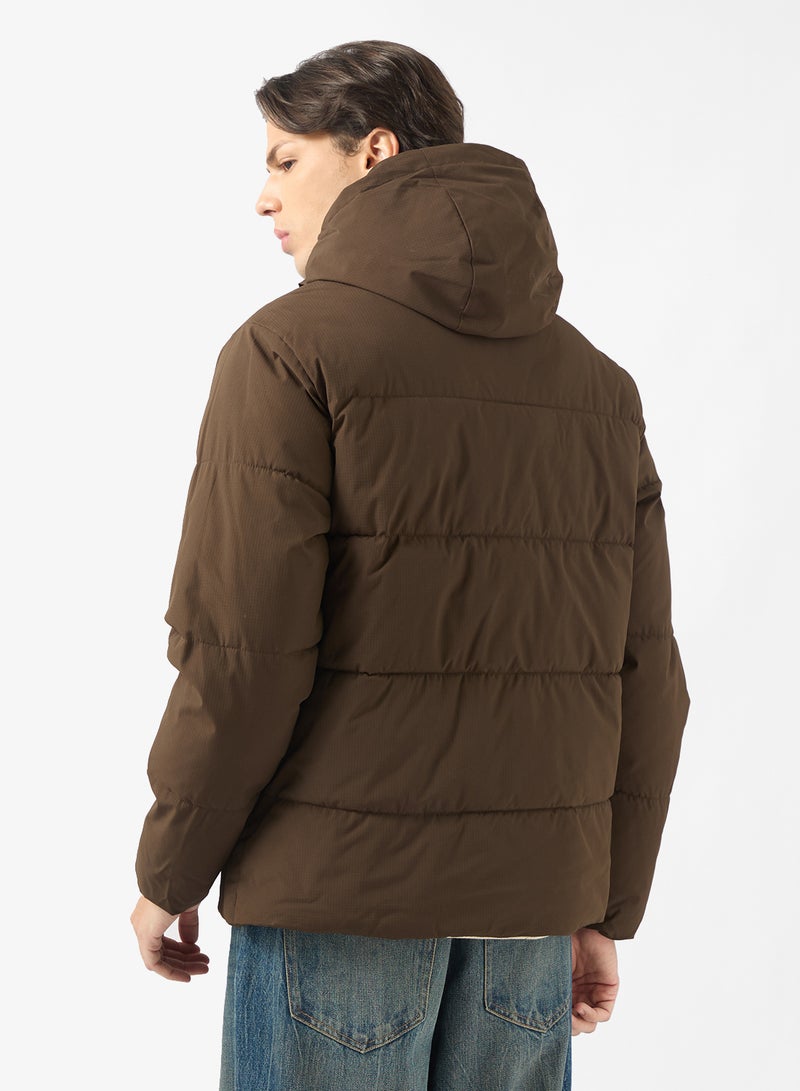 JACK & JONES Essential Puffer Jacket With Hood - Image 2