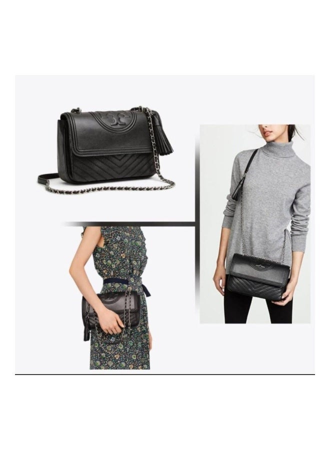 Tory Burch حقيبة كتف جلد فليمنغ القابلة للتحويل - Image 2