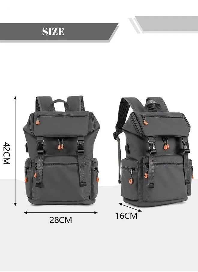MIXDE Men's Large Capacity Double Shoulder Backpack for School Travel  - Image 5