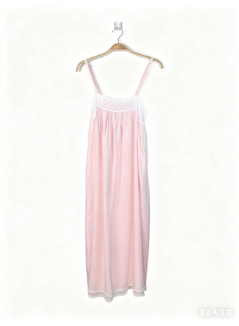 Orchid 2-Piece Lace Sleepshirt-Comfortable and Soft Nightgown - Image 3