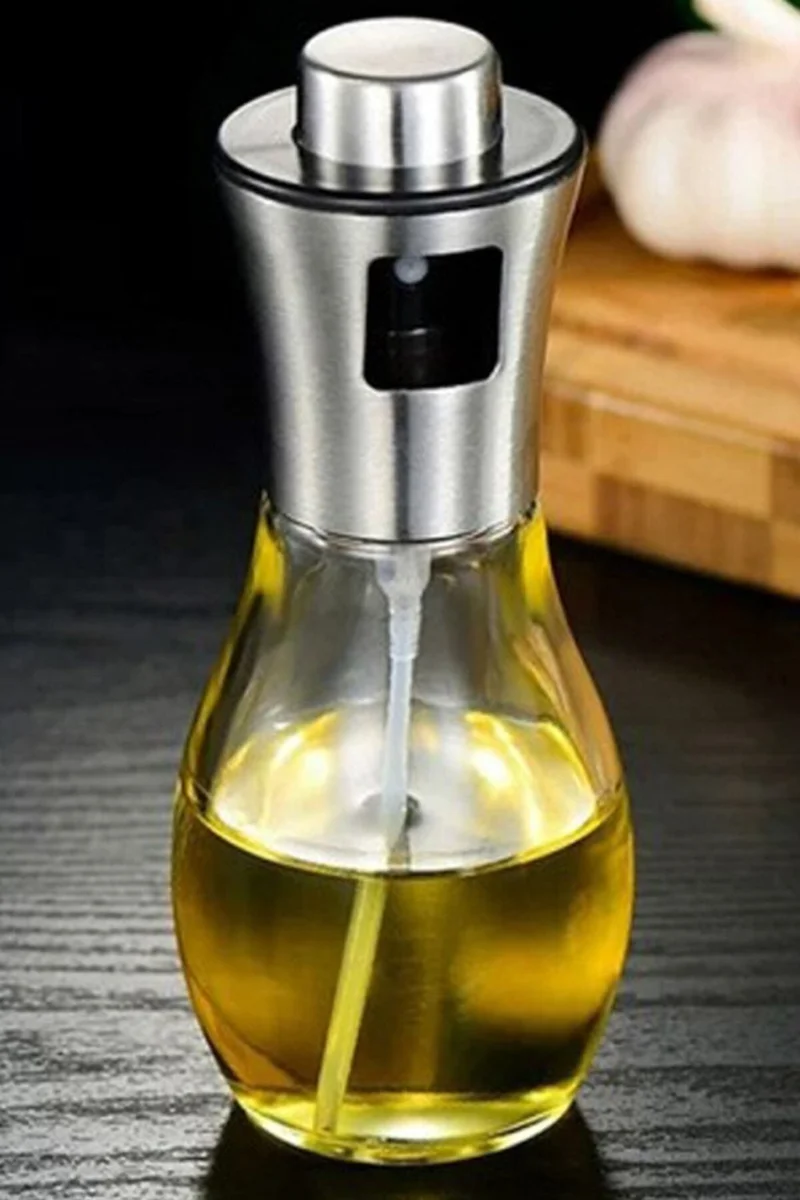 Mobee Stainless Steel Oil Bottle , Olive Oil Vinegar Spray Bottle Kitchenware 1430