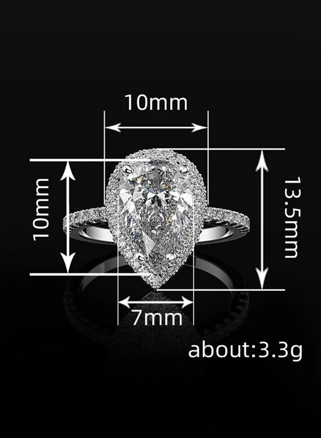 Take Two Embellished Pear-Shaped Ring