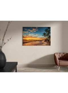 Home Gallery Paradise Tropical Island Beach Canvas Wall Art  - Image 1