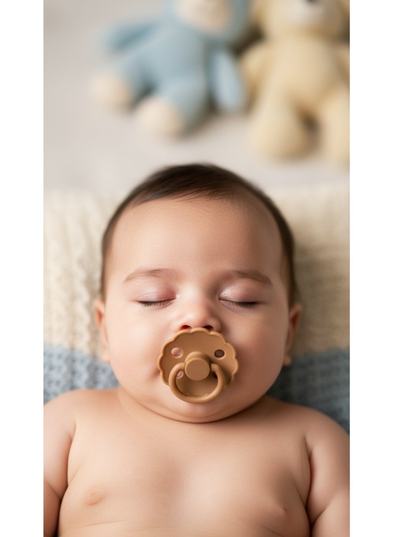 FRIGG Natural Latex Baby Pacifier | Size 1 (0–6 Months) | BPA-Free, Orthodontic Soother | Designed & Made in Denmark - Image 2