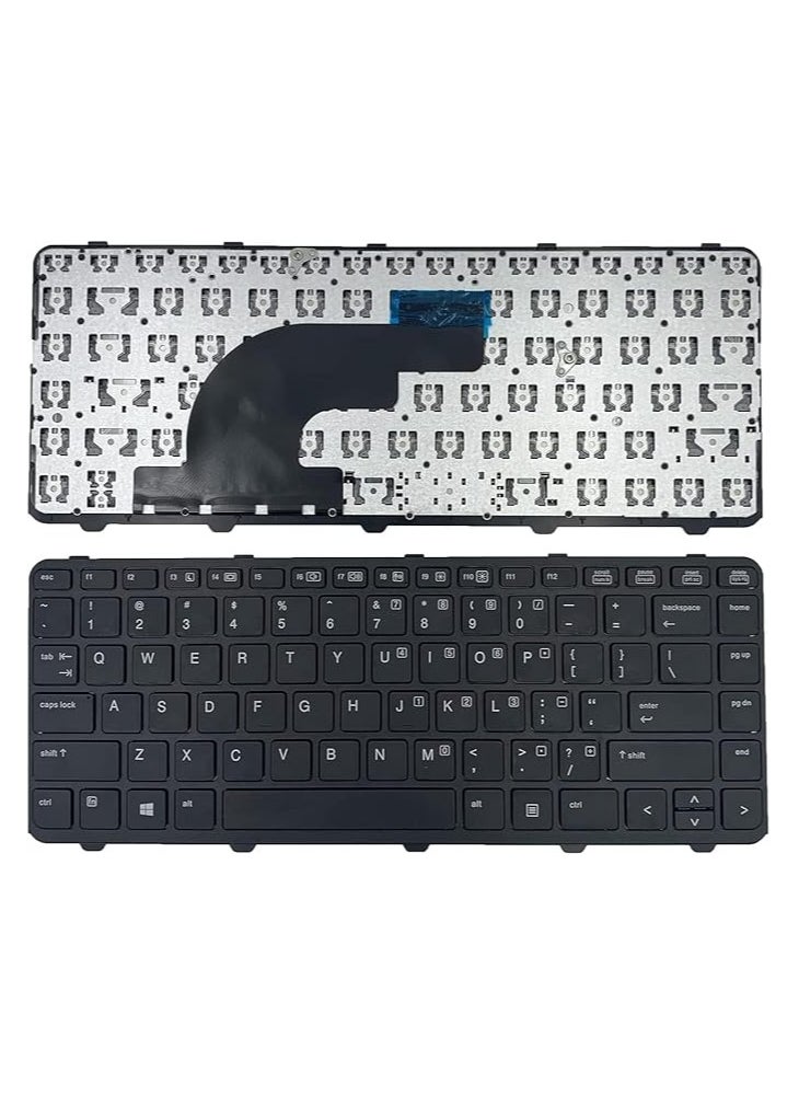 ماركة غير محددة لوحة مفاتيح داخلية جديدة متوافقة مع H.P' PROBOOK 640 G1 645 G1 أسود تخطيط أمريكي 738688-001 736653-001 بدون إضاءة خلفية  - Image 1
