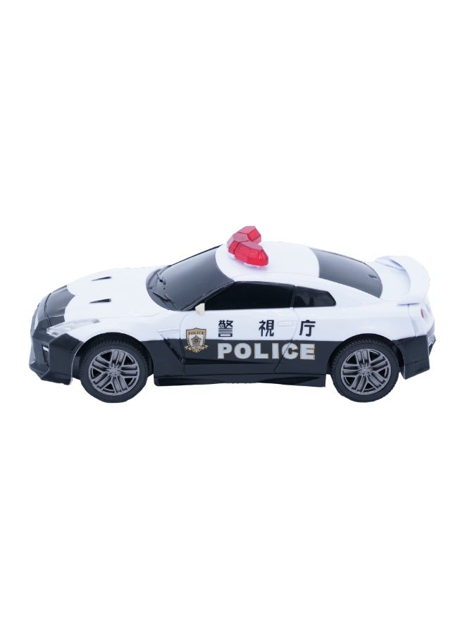 D-power - 1:32 Scale GT-R Tokyo Police RC Car – White | Remote Control Patrol Car with 2.4GHz Controller - Image 3
