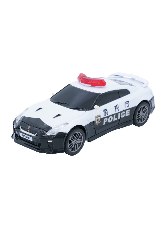 D-power - 1:32 Scale GT-R Tokyo Police RC Car – White | Remote Control Patrol Car with 2.4GHz Controller - Image 2