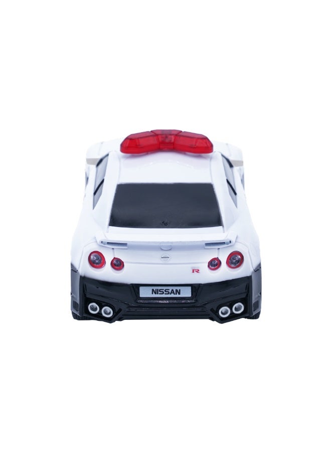 D-power - 1:32 Scale GT-R Tokyo Police RC Car – White | Remote Control Patrol Car with 2.4GHz Controller - Image 4
