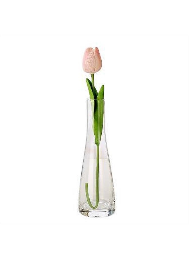 VASANA Hand-Made Glass Bud Vases Clear Flower Bud Vase Single Stem Vases Decorative Bottles Centerpiece for Wedding Party Home and Office Décor(Transparent) - Image 5