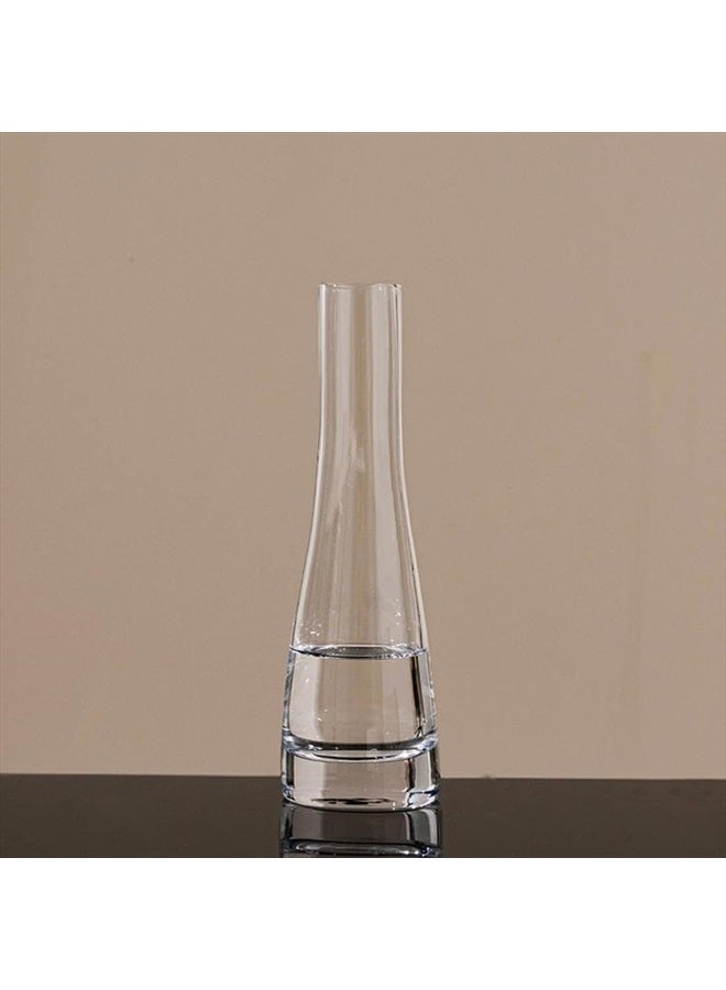 VASANA Hand-Made Glass Bud Vases Clear Flower Bud Vase Single Stem Vases Decorative Bottles Centerpiece for Wedding Party Home and Office Décor(Transparent) - Image 4