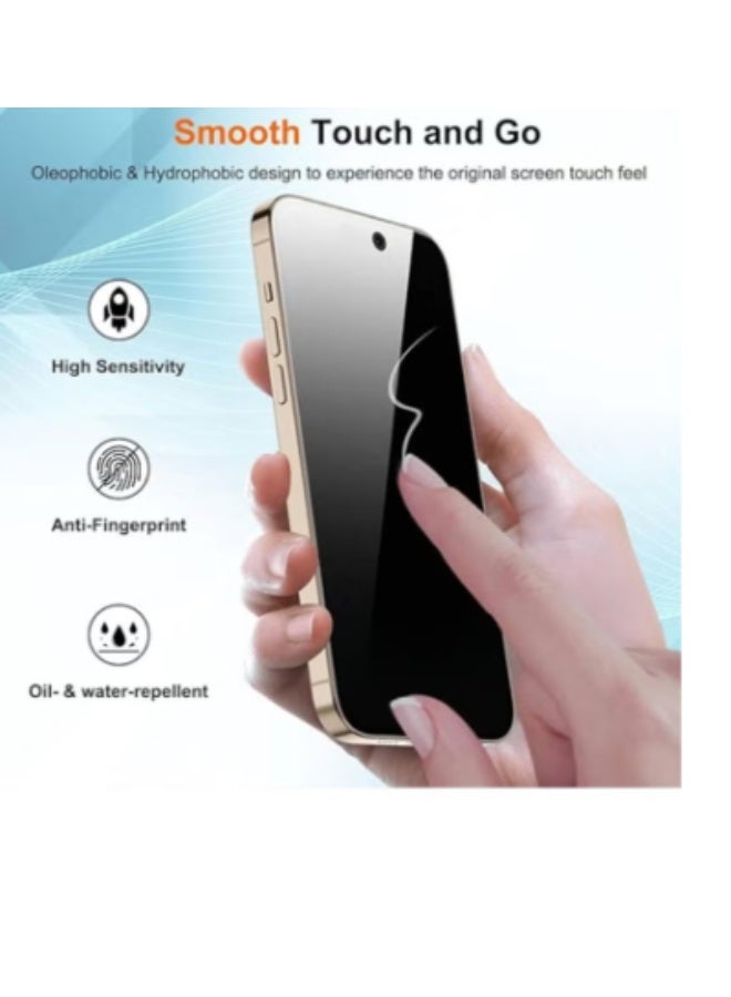 RTZ Privacy Screen Protector for Apple iPhone 15 Pro Max Black - Image 3