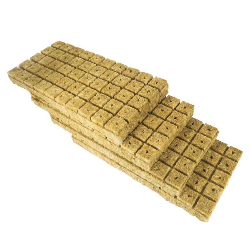 Meridian Rockwool Starter Plugs for Hydroponics – 1 in (2.54 cm) Diameter, 4 Sheets, 200 Plugs Total - CT - Image 1