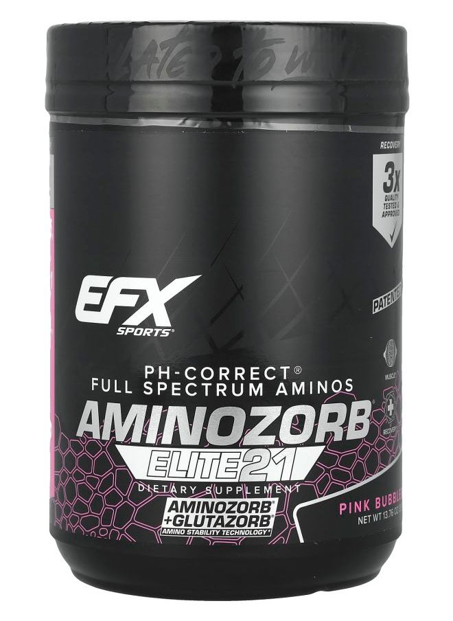 EFX SPORTS AminoZorb® Elite 21 Pink Bubblegum 13.76 oz (390 g) 