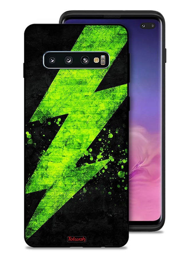 Tolwak Samsung Galaxy S10 Plus Protective Case Cover Electric Pattern - Image 1