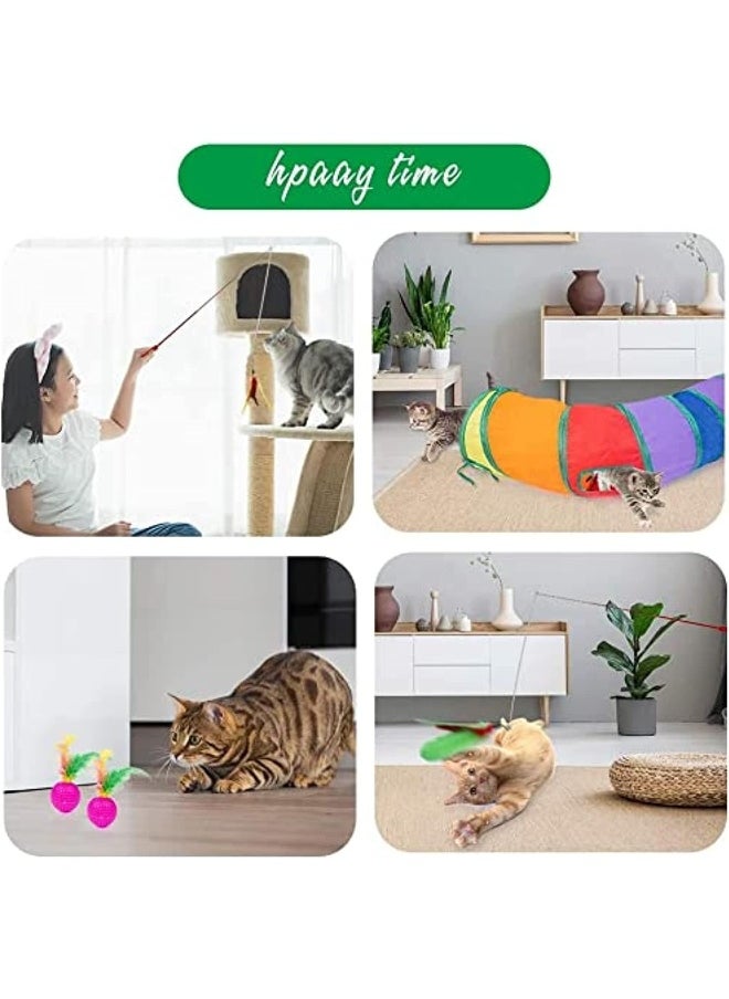 Mumoo Bear - Mumoo Bear Cat Toys Kitten Toys Interactive Cat Toy Value Set 14 Pack Fluffy Mouse Mice For Kitten Kitty - Image 1