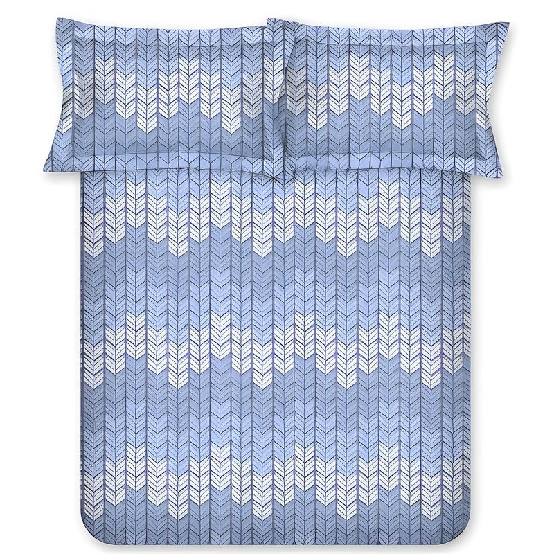 Bombay Dyeing Florentine Collection Double Bedsheet 144 TC, 100% Pure Cotton Premium Bedsheet with 2 Pillow Covers - Image 1