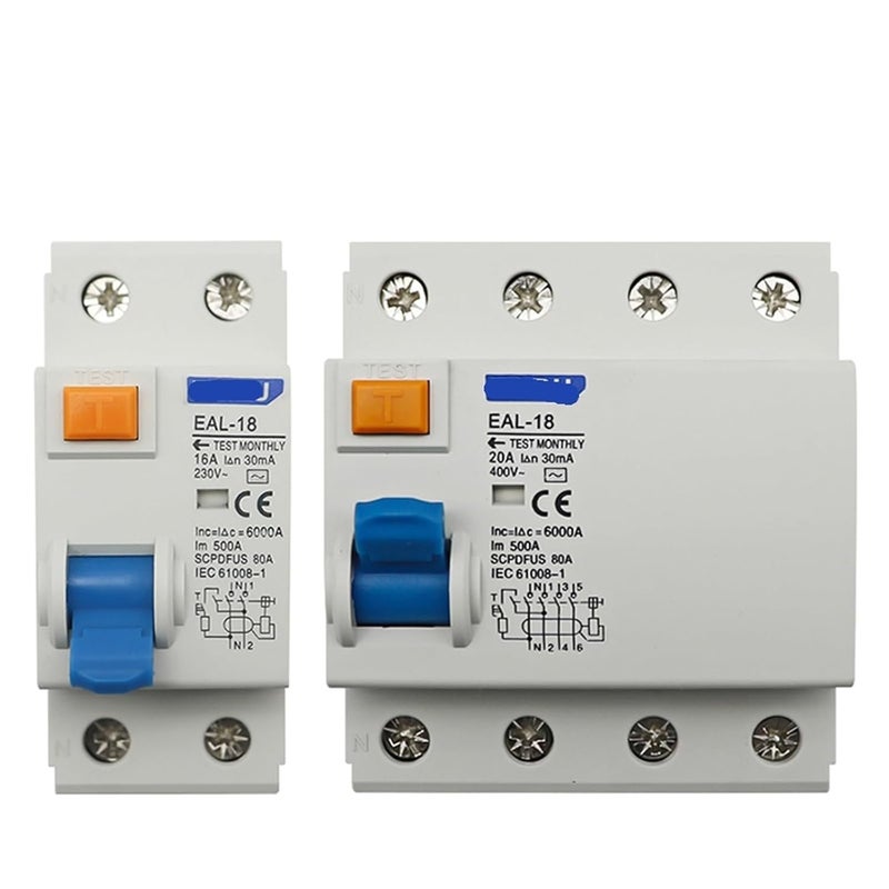 2P 25A 10mA AC RCCB RCD ELCB Electromagnetic Residual Current Circuit Breaker - Image 1