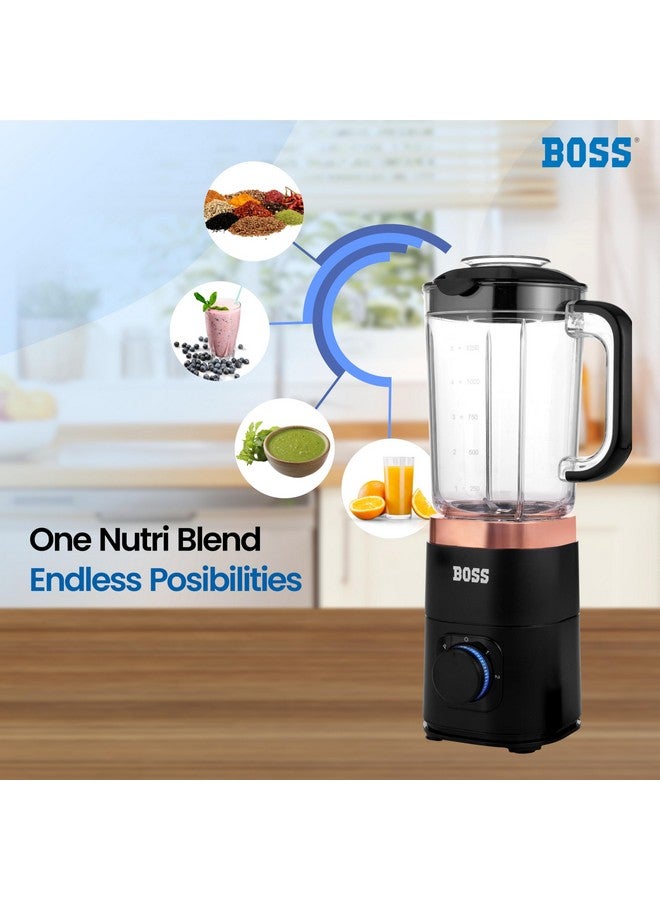 BOSS BOSS Nutri Neo 800W Juicer/Mixer/Grinder/Smoothie Maker, 3 Unbreakable Jars, 2 Blade Set - Wet & Dry, Rose Gold, 2 Year Warranty  - Image 5