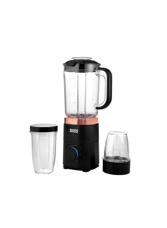BOSS BOSS Nutri Neo 800W Juicer/Mixer/Grinder/Smoothie Maker, 3 Unbreakable Jars, 2 Blade Set - Wet & Dry, Rose Gold, 2 Year Warranty  - Image 1