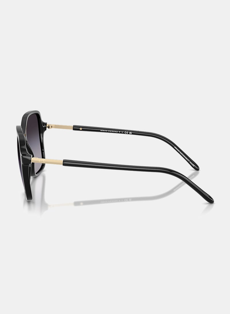 Armani Exchange Women Full Rim Butterfly Sunglasses 0AX4163S 53 - Image 3