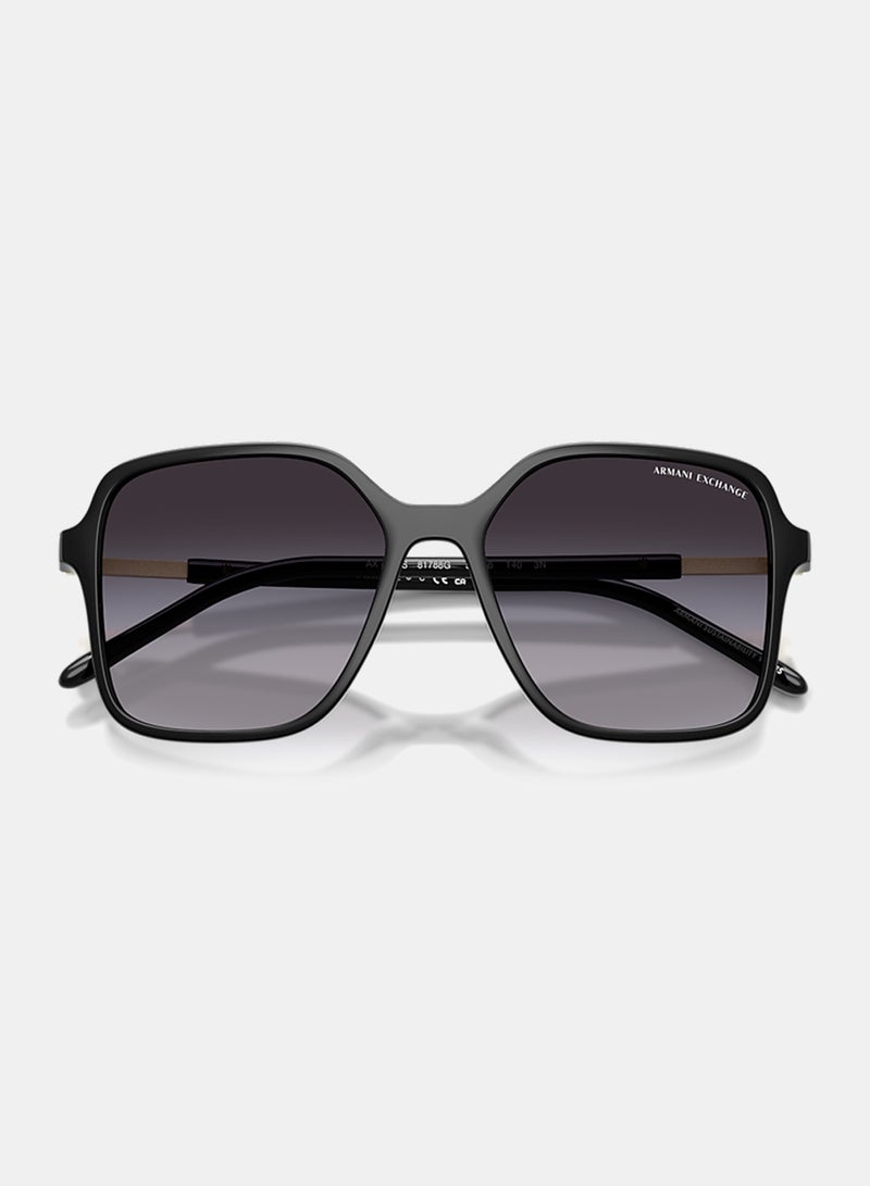 Armani Exchange Women Full Rim Butterfly Sunglasses 0AX4163S 53 - Image 5