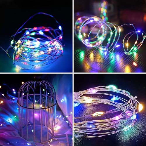 Selarlyt Solar String Lights for Outside, 72Ft 200 LED Solar Fairy Lights with 8 Modes, Solar Powered Fairy Lights Waterproof for Christmas Tree Garden Party Wedding Decor.（(Multi-Colored) - Image 2