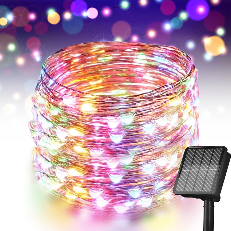 Selarlyt Solar String Lights for Outside, 72Ft 200 LED Solar Fairy Lights with 8 Modes, Solar Powered Fairy Lights Waterproof for Christmas Tree Garden Party Wedding Decor.（(Multi-Colored) - Image 5