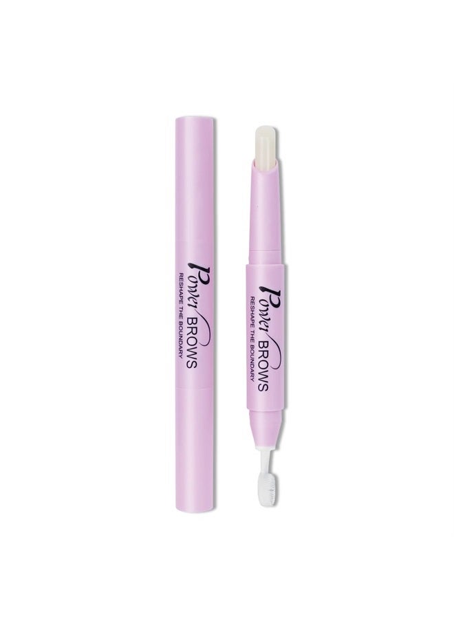 Music Flower Eyebrow Wax - Brow Wax with Brush, Clear Waterproof Long Lasting Eyebrow Wax Pen for Feathered Fluffy Brow Shaping Styling Makeup Pencil - Image 1