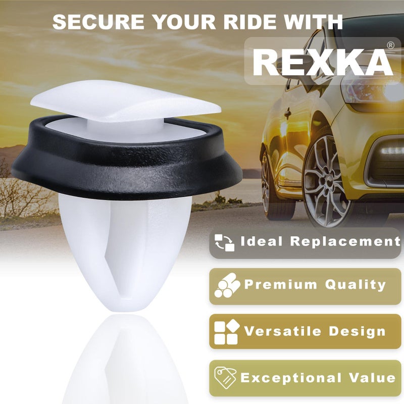 Rexka 50pcs Back Door Trim Moulding Clip Compatible with RAM Chrysler 68093998AA Dodge Ram Promaster 2014 - On 68093998-AA - Image 2