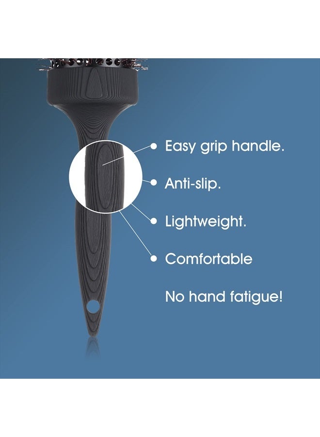 Perfehair Large Ceramic Round Brush for Blow Drying, 2.9 Inch Ionic Thermal Barrel Hairbrush for Women Blowout, Styling, Curling, Smoothing, Straightening Medium to Long Wavy or Curly Hair - Image 5