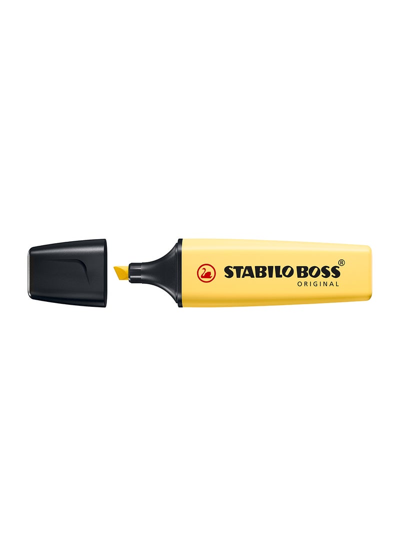 STABILO Boss Original Highlighter in Pastel Yellow Color , for Journal Planner , Marking Dictionary, Note Taking , Pack of 10 Pens  - Image 2