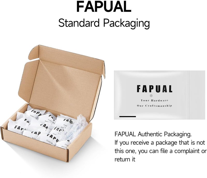 FAPUAL 10 Pack Gold Cabinet Knobs for Kitchen Cabinets and Dresser Drawers，Zinc Alloy Brushed Brass Hardware Handles Pulls，Vintage Cupboard Drawer Knob - Image 5