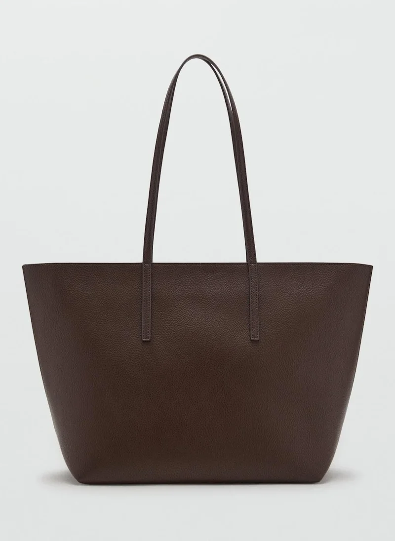 MANGO Shopper bag with double handle