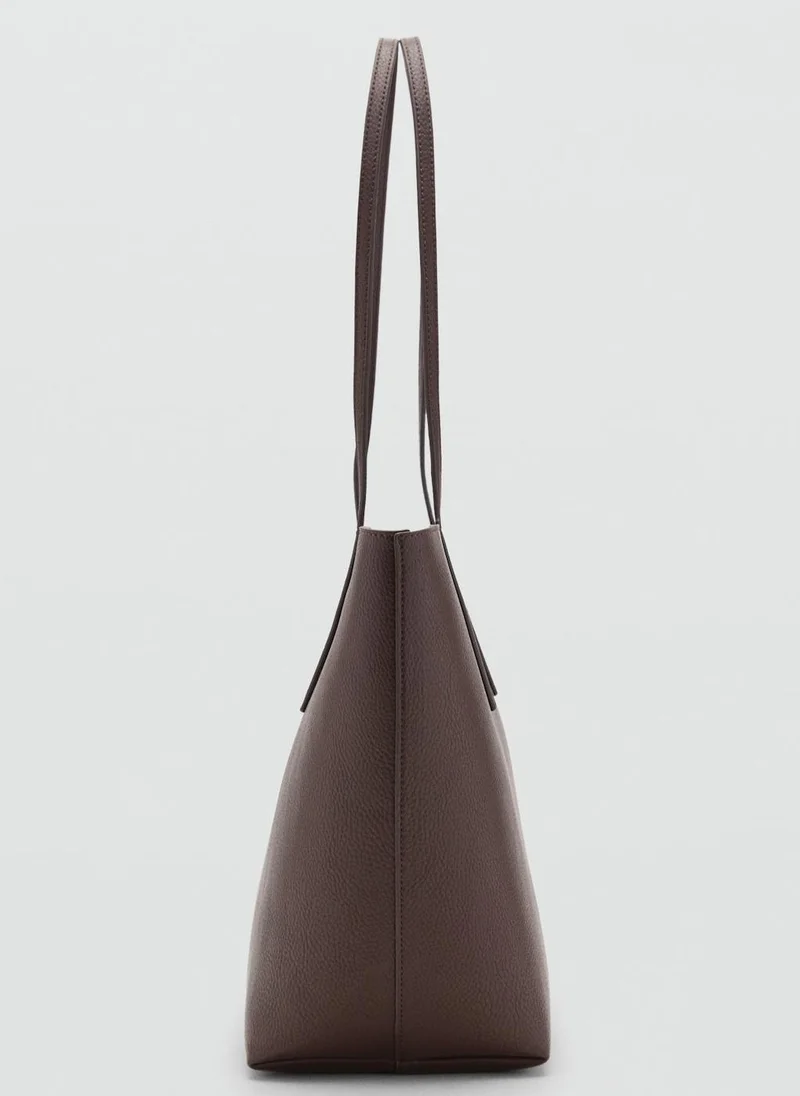 مانجو حقيبة تسوق بمقبض مزدوج