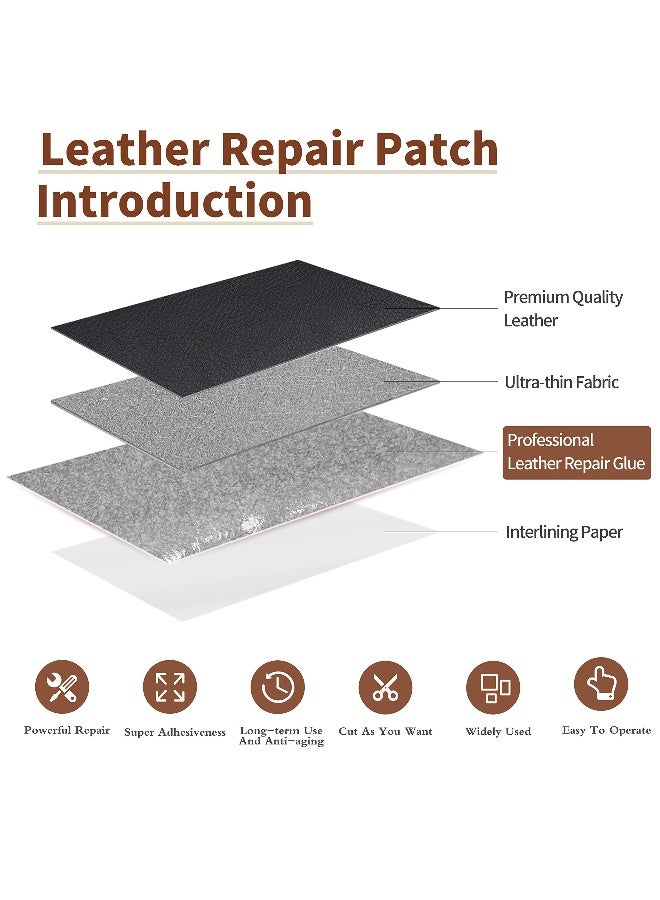 Generic Leather Repair Tape Patch Kit Light Gray 3 x 60 inch Leather Repair Patch Self Adhesive for Furniture Couch Sofa Car Seats Computer Chair Vinyl Repair Kit