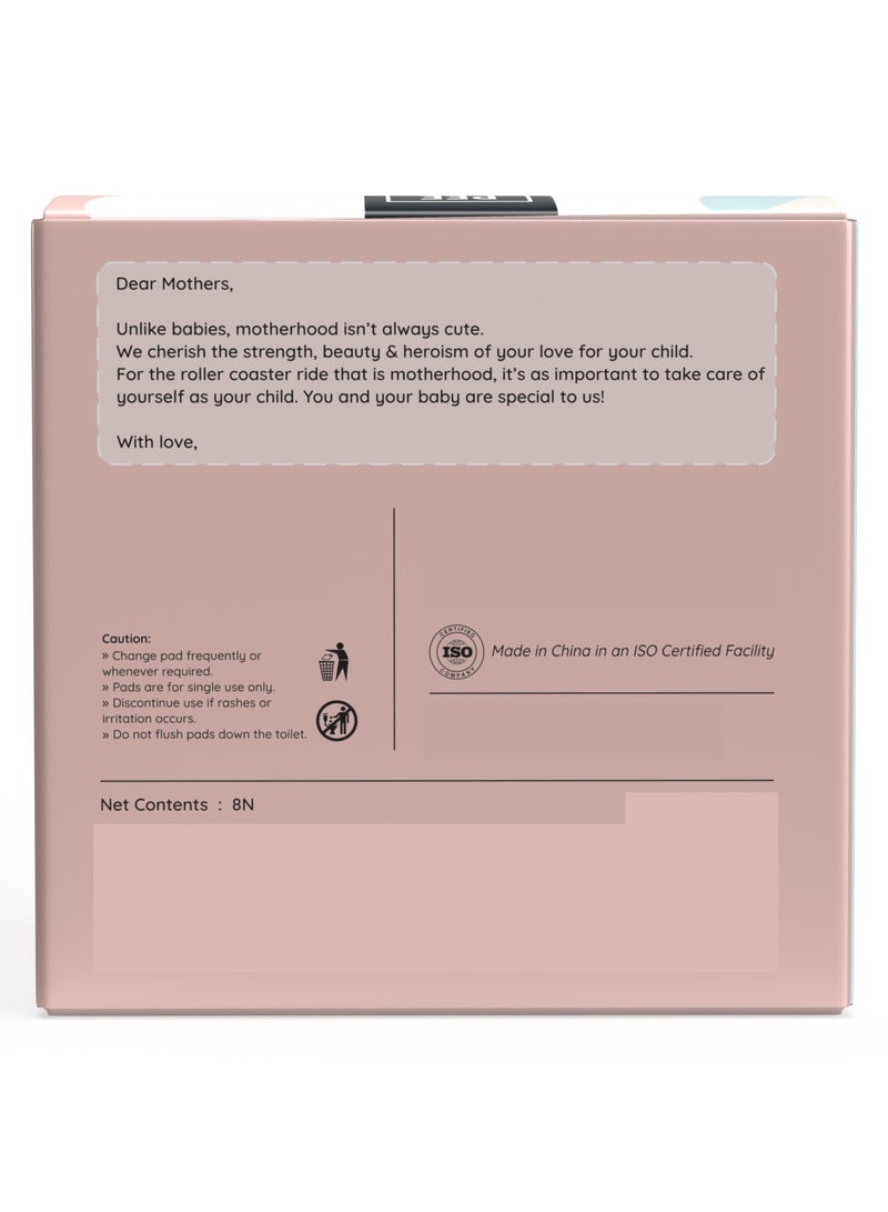 بيساف بي سيف فوط صحية بعد الولادة، فائقة النعومة ومضادة للتسرب بجوانب مرنة، مضادة للبكتيريا، تمتص حتى 750مل من السوائل، XXXL 480 ملم – 8 فوط - 3 قطع - Image 4