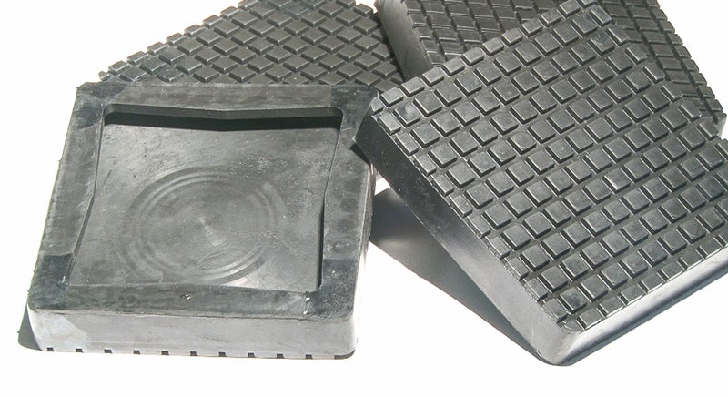 Auto Lift Parts  Arm pads for BendPak or Dannmar square rubber replacement slip on style for 2 post lifts  set of 4