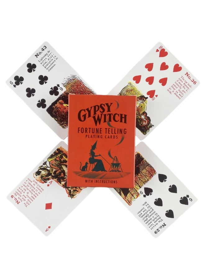 NIBEMINENT Gypsy Witch fortune-telling Card Game, Oracle 46 Tarot card English Visual Divination Version Deck Board Game - Image 1