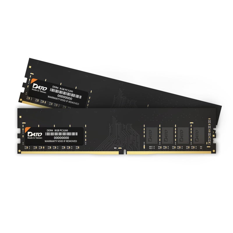 DATO 16GB (8GBx2) RAM, DDR4 3200MHz PC4-25600 CL22 1.2V 288-Pin Non-ECC unbuffered dimm, Desktop Memory Module - Image 1