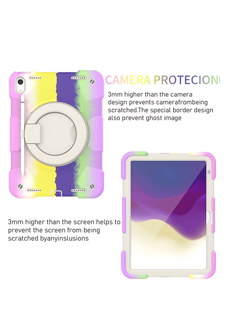 GULFLINK Rugged Heavy Duty Protective Case  for ipad 10th 10.9 inch 2022（A2757/A2777）Colorful purple - Image 5