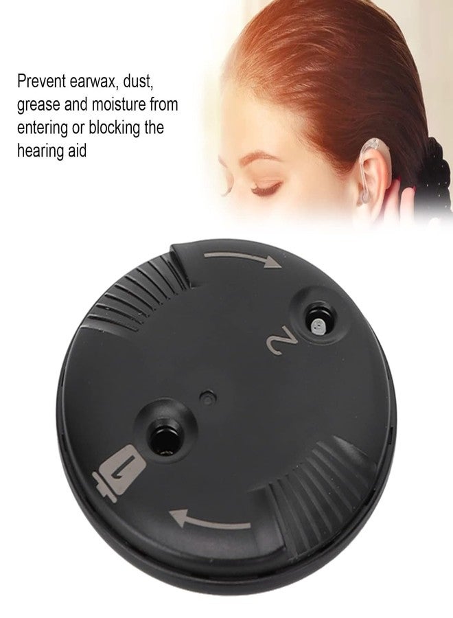 VATS Cerushield Disk Hearing Aid Ear Wax Guard, Cerumen Filter Baffle Accessory for Phonak Hearing Aid - Black - Image 3