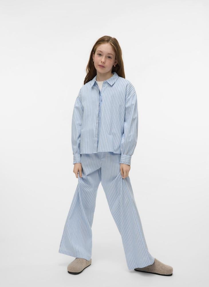 Vero Moda Girl - Kids Stripe Wide Leg Sweatpants - Image 1