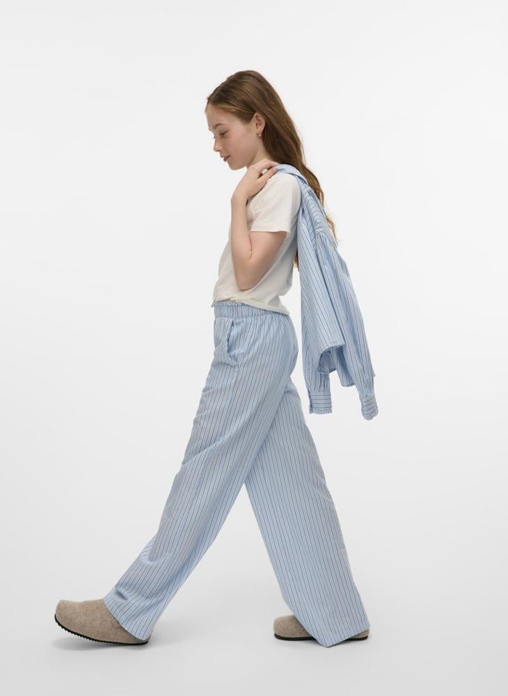 Vero Moda Girl - Kids Stripe Wide Leg Sweatpants - Image 1
