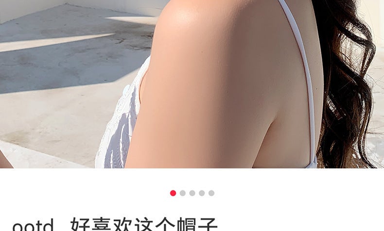 Sunhat Women Summer Straw Visorless Breathable Headband Face Slimming Hat - Image 3